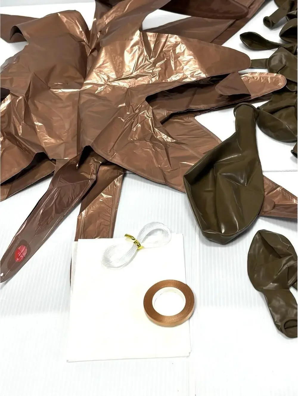 83pc Balloon Kit Brown Metallic Bronze Party Decoration Set New